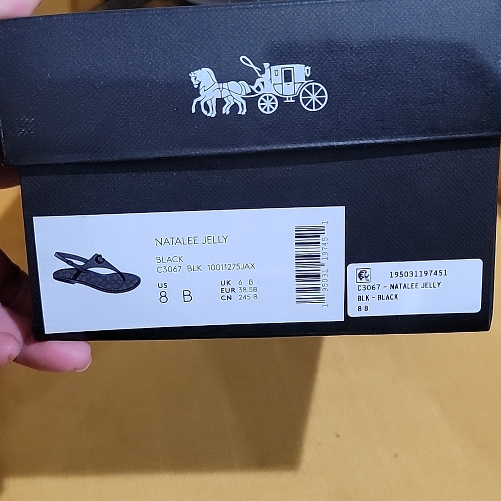 Coach Natalee jelly sandals FIRM price - Picture 3 of 3